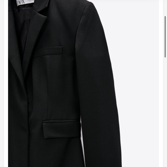 SOLD - Zara Tuxedo Coat Dress Limited Edition $150 - Picture 7 of 8